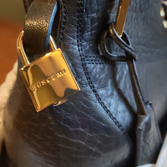 COPY - Buscemi 18k gold lock and key-Workman\'s style NAVY BLUE SZ.11US EUR 44 main image 6